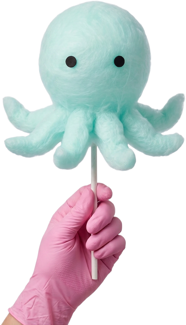 Cotton candy character